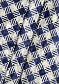 Tartan Velvet Print Fabric Check Pattern Mirror Crush Effect 2-Way Stretch D#315