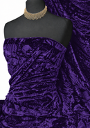 Premium Spun Ice Crush Effect Velvet 2 Way Spandex 60" Craft, Dress & Decoration 2