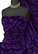Premium Spun Ice Crush Effect Velvet 2 Way Spandex 60" Craft, Dress & Decoration 1