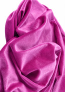 Fuchsia Pink  Plain Velvet Fabric Premium Spandex 2-Way Stretch Dyed 58" Wide Crafting Per Metre