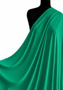 Green 60" Lycra Fabric 4-Way Stretch Nylon Spandex Swimwear, Dancewear, Decor Material