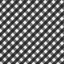 Large Check 1/4" Black 45" Wide Gingham Polycotton Fabric Check Material Dress Crafts Uniform