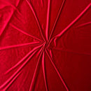 Crimson Red Plain Velvet Fabric Premium Spandex 2-Way Stretch Dyed 58" Wide Crafting Per Metre