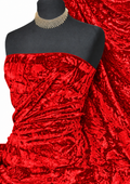 Premium Spun Ice Crush Effect Velvet 2 Way Spandex 60" Craft, Dress & Decoration 2