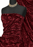 Premium Spun Ice Crush Effect Velvet 2 Way Spandex 60" Craft, Dress & Decoration 2