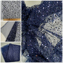 Heavy Beaded Lace Fabric|Beaded Pearlised Lace on Tulle| Bridal Lace 150 cm Wide| In 10 Gorgeous Colours