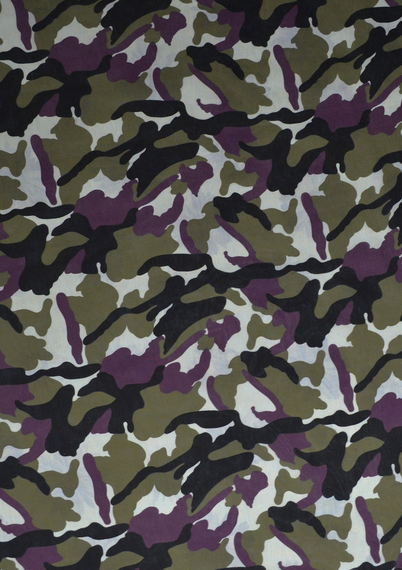 100% 45" Printed Polycotton Camo Print Fabric Craft/dress/facemask Use D