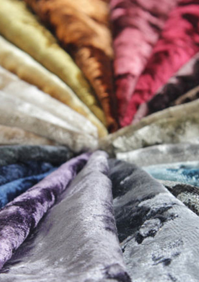 Purple Premium Crushed Velvet 1 Way Stretch Fabric Dress Craft Wedding Cushion 60" - 150cm Wide Per Metre