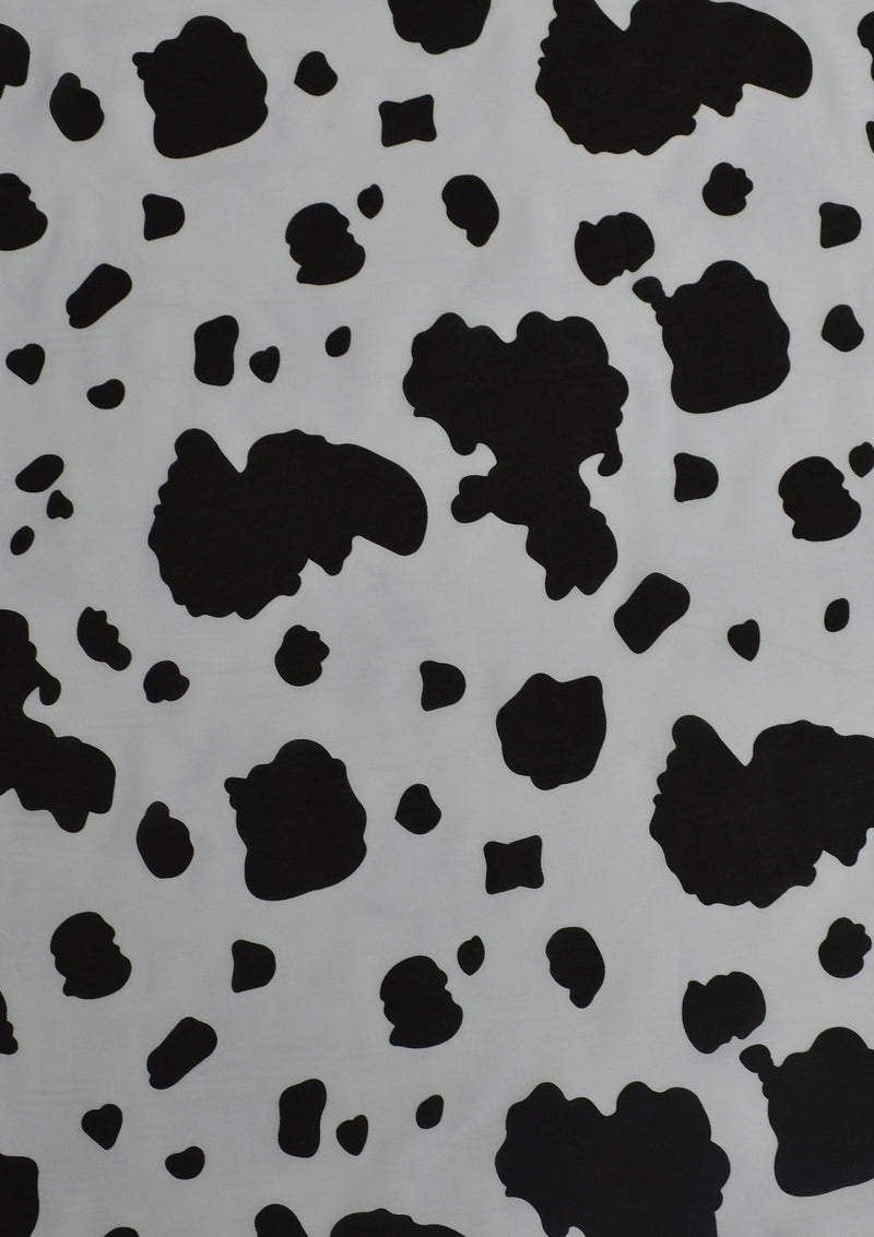 100% 45" Polycotton Cow Animal Skin Printed Fabric + Face Masks D