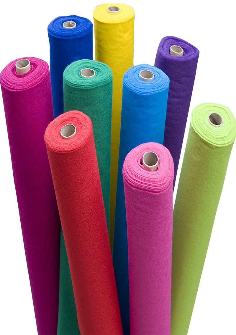 Yellow Felt Fabric Baize 100% Acrylic Material Arts Crafts Sewing Decoration 1mm Thickness | 100cm x 45cm Wide | Sold by The Metre & Roll