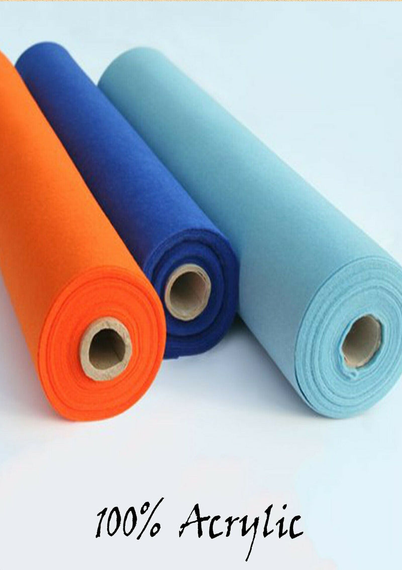Cerise Felt Fabric Baize 100% Acrylic Material Arts Crafts Sewing Decoration 1mm Thickness | 100cm x 45cm Wide | Sold by The Metre & Roll