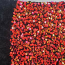 Iridescent Multi-Colour Sequin on Stretch Velvet With Luxury Sequins all Over 5mm Shining Sequin 2-way Stretch 60” Wide