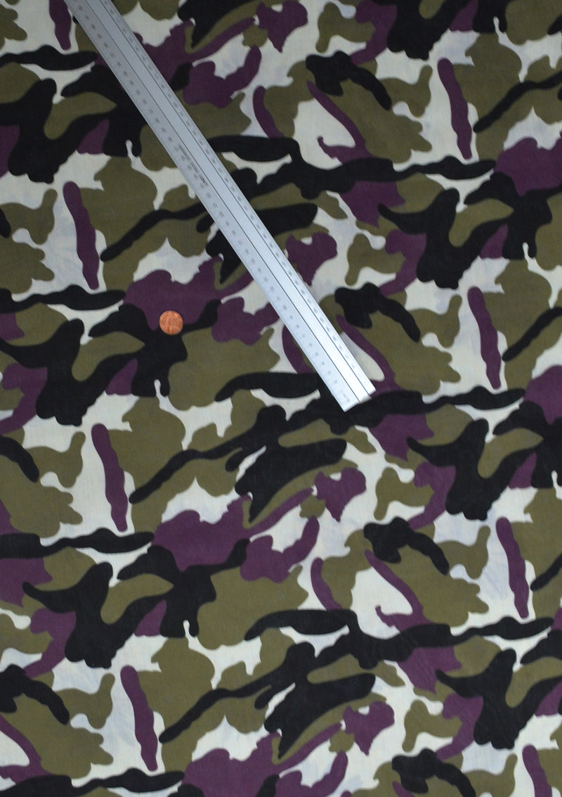 100% 45" Printed Polycotton Camo Print Fabric Craft/dress/facemask Use D