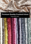 Stone Premium Crushed Velvet 1 Way Stretch Fabric Dress Craft Wedding Cushion 60" - 150cm Wide Per Metre