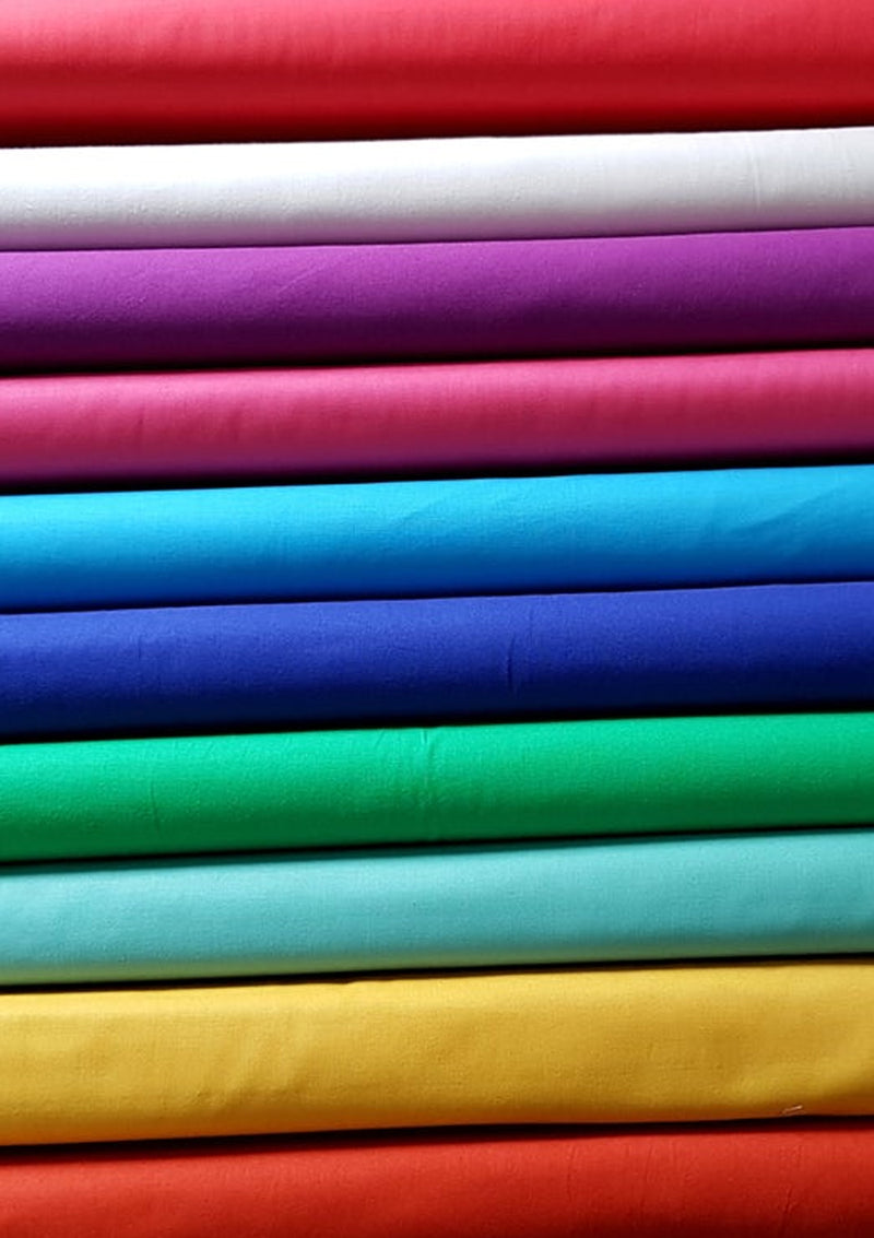 Bottle Green Cotton Fabric 100% Cotton Poplin Plain Oeko-Tex Certified Fabric for Dressmaking, Craft, Quilting & Facemasks 45" (112 cms) Wide Per Metre