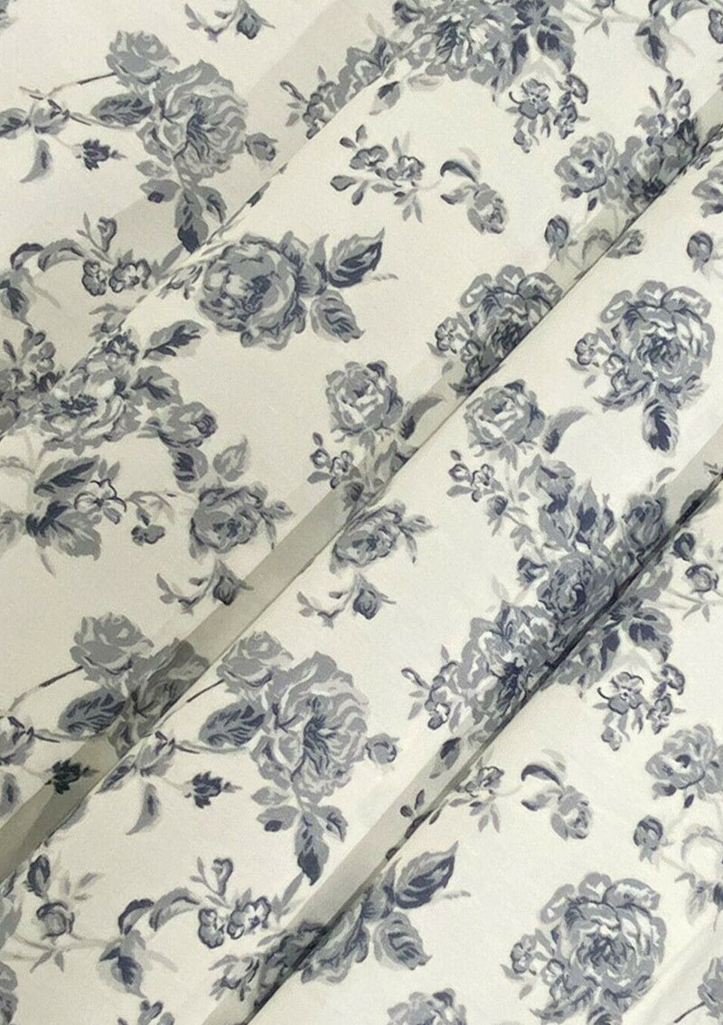 Floral Roses Cotton Print Fabric 100% Cotton Poplin 45" Wide Crafts Dress D