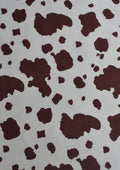 100% 45" Polycotton Cow Animal Skin Printed Fabric + Face Masks D#169