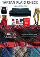 Fashion Cerise Tartan Fashion Fabric 58" (145 cms) Wide Scottish Plaid/Check Polyviscose Woven Fabric ideal for Fashiona and Upholstery