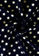 100% 45" Craft Cotton Poplin Stars Printed Fabric Face Masks Use D