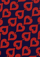 Ace of Spades Print Fabric Designer Silky Soft Touch 60" Width Mechanical Stretch D