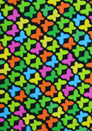 Butterfly Cotton Print Fabric Multicoloured 45" Wide Poplin Craft Dressing D