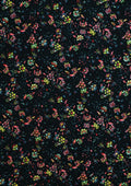 100% 45" Cotton Poplin Flower Mix Print D#205