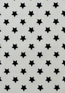 100% 45" Craft Cotton Poplin Stars Printed Fabric Face Masks Use D