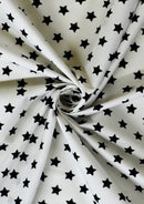 100% 45" Craft Cotton Poplin Stars Printed Fabric Face Masks Use D