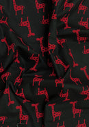 Giraffe Cotton Print Fabric 100% Craft Poplin 45" Wide Gerry Giraffe Novelty Kids Crafts Dressing Material  D