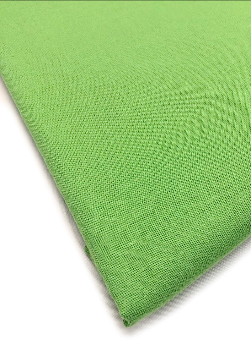 Apple Green 60 Square Cotton Plain Fabric 60" Extra Wide 100% Cotton Craft Sheeting Fabric Material For Dressmaking Craft Project Sewing Quilting