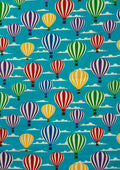 Hotair Balloon Novelty 100% 45"Craft Cotton Poplin Print D#29