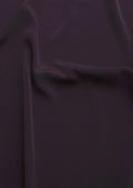 Crepe De Chine Dress Fabric Aubergine Silky Plain Dyed Oeko-tex 44/45" Wide Craft