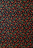 Strawberries + Dots 100% 45"Craft Cotton Poplin Print D