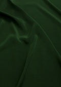 Crepe De Chine Dress Fabric Bottle Green Silky Plain Dyed Oeko-tex 44/45" Wide Craft