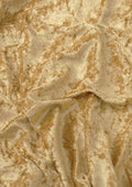 Beige Gold Premium Crushed Velvet 1 Way Stretch Fabric Dress Craft Wedding Cushion 60" - 150cm Wide Per Metre