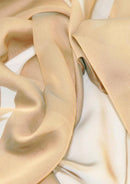 Beige Chiffon Shot Fabric Cationic Silky Touch Fashion 60" Dress, Sarong & Decoration