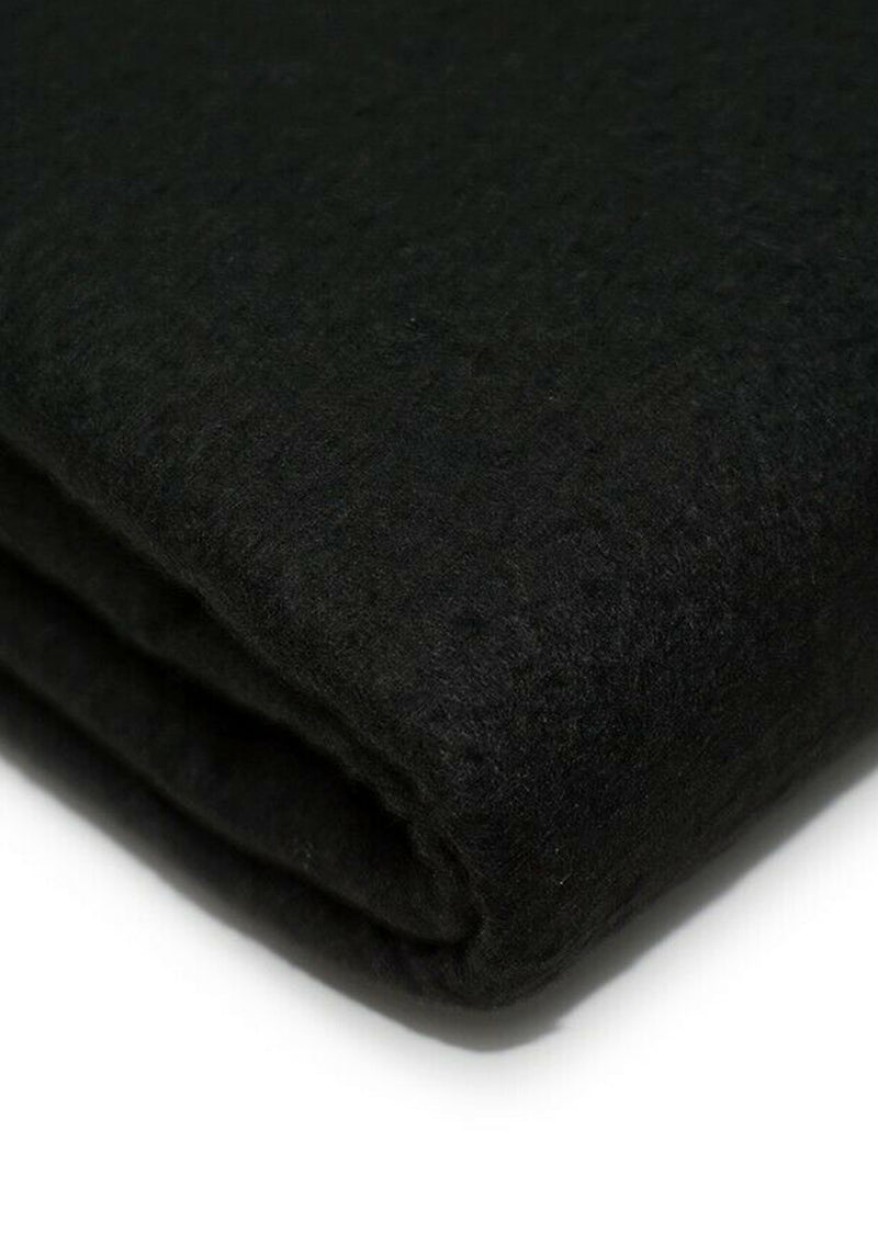 Black Felt Fabric 60" (150cms) Extra Wide 1-2mm Thick for School Projects. Sewing, Decoration, Craft Supplies, Table Cover & Art Projects