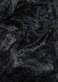 Black Premium Crushed Velvet 1 Way Stretch Fabric Dress Craft Wedding Cushion 60" - 150cm Wide Per Metre