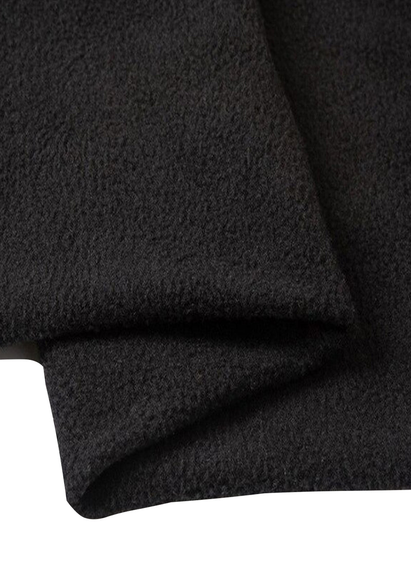 Black Fleece Fabric Warm Soft Pile Polar Anti Pill Fleece Material  58" (147cms) Wide for Dress, Craft, Sewing, Toys & Blankets