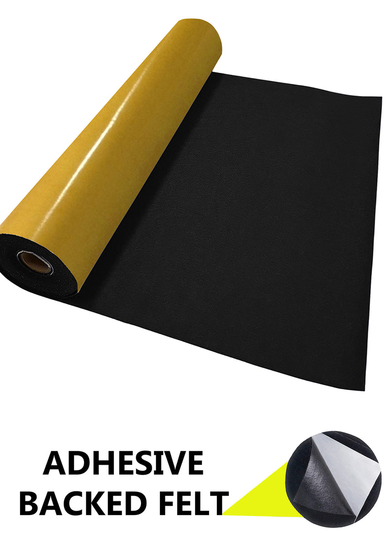 Adhesive Felt Fabric 100% Acrylic UK Made EN71 Certified Sticky Back Material for Arts & Crafts 1mm Thickness | 100cm x 45cm Wide | Sold by The Metre & Roll