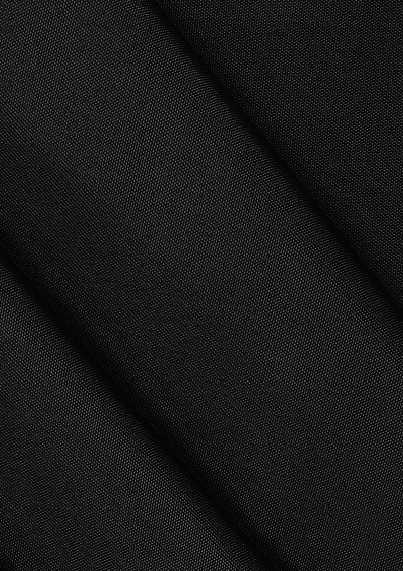 Black Canvas Water Repellent Fabric Soft PU Coated on the Reverse Side, for Outdoor Cushions & Deckchairs  | 59’’| 147cms Wide | Sold by The Metre