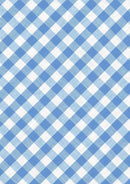 Large Check 1/4" Uniform Blue 45" Gingham Polycotton Fabric Check Material Dress Crafts Uniform