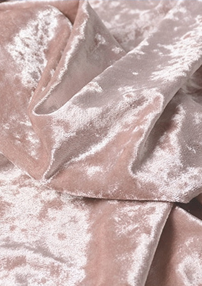 Blush Luxury Crush Velvet Medium Weight 1-Way 64’’ Wide For Dress, Decor & Furnishing