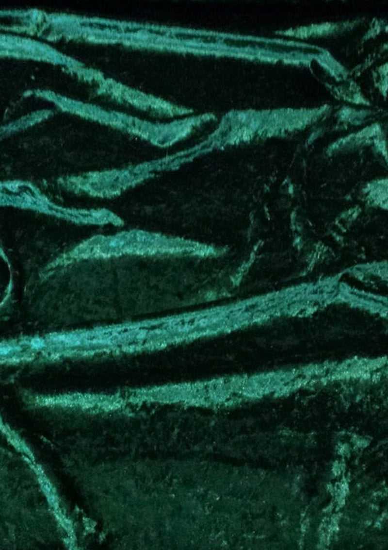 Emerald Green Premium Crushed Velvet 1 Way Stretch Fabric Dress Craft Emerald Green Premium Crushed Velvet 1 Way Stretch Fabric Dress Craft