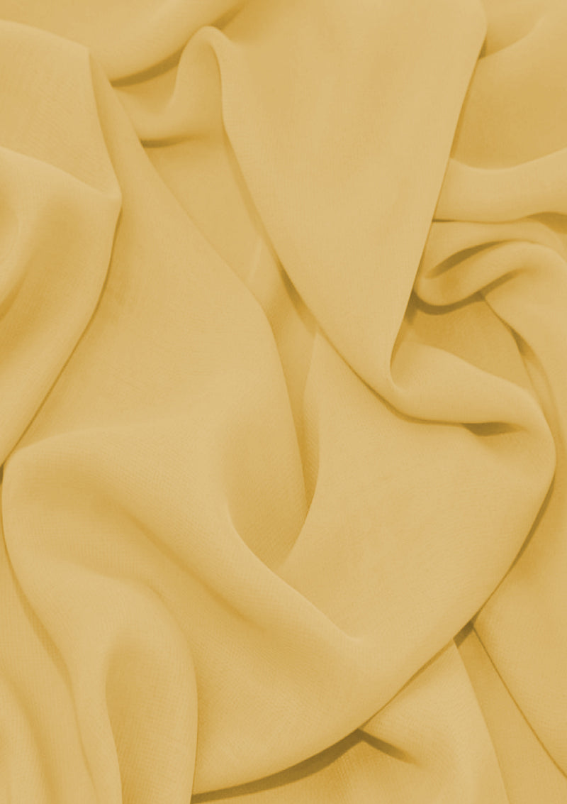 Premium Crepe Chiffon Fabric Nude Plain Dyed 44/45" Decoration,Craft & Dress