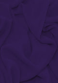 Premium Crepe Chiffon Fabric Cadbury Purple Plain Dyed 44/45" Decoration,Craft & Dress