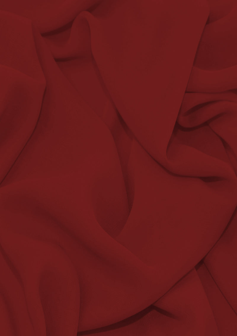 Premium Crepe Chiffon Dress Fabric Plain Dyed 44/45" Decoration,Craft (CHIFFON 2)