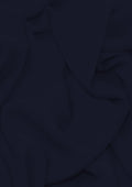 Premium Crepe Chiffon Fabric Navy Blue Plain Dyed 44/45" Decoration,Craft & Dress