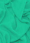 Premium Crepe Chiffon Fabric Light Sea Green Plain Dyed 44/45" Decoration,Craft & Dress