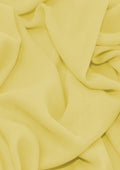 Premium Crepe Chiffon Fabric Heavy Cream Plain Dyed 44/45" Decoration,Craft & Dress